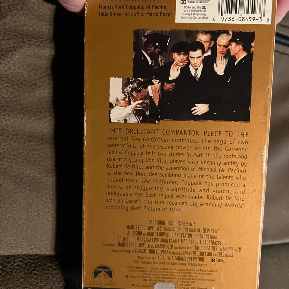 The Godfather Part II VHS Tape